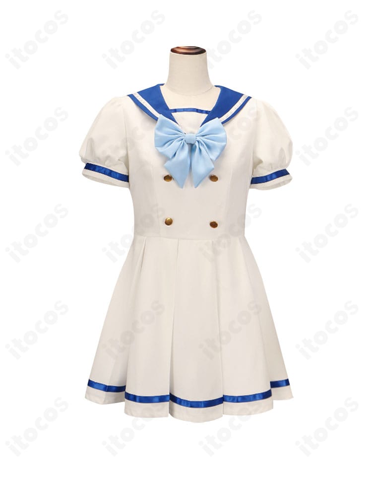 しゅごキャラ! 日奈森あむ セーラー服コスプレの正面スタイル（ワンピースとリボンの配置）