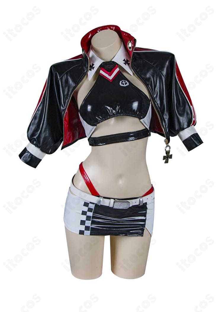 アズールレーン プリンツ・オイゲン ファイナル・ラップ衣装の正面全景。襟元からスカートまでのディテールが鮮明