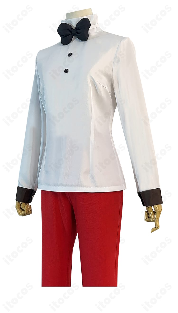 インナーと蝶ネクタイの近接カット。上品な配色と質感、結び目の立体感を確認できる。