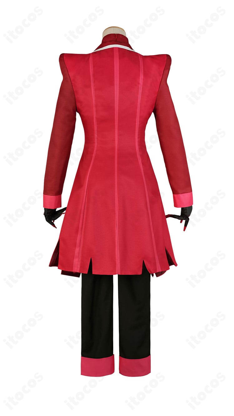 アラスター コスプレ衣装 背面。コートの着丈や背面ライン、裾の広がりを確認できる全身バックショット。