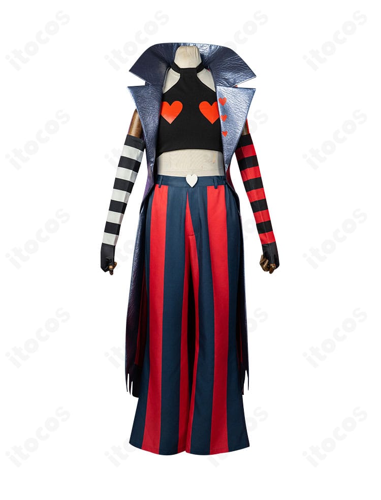 商品正面アップ：ヴェルヴェット衣装の配色・装飾を詳細に撮影。高い再現度でディテールが分かる画像。