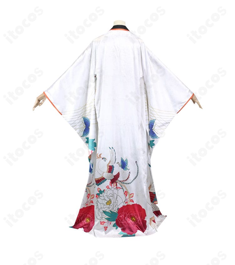 ホロライブ 小鳥遊キアラ お正月衣装の背面ディテール。刺繍や装飾パーツの作り込みが見えるアップ。