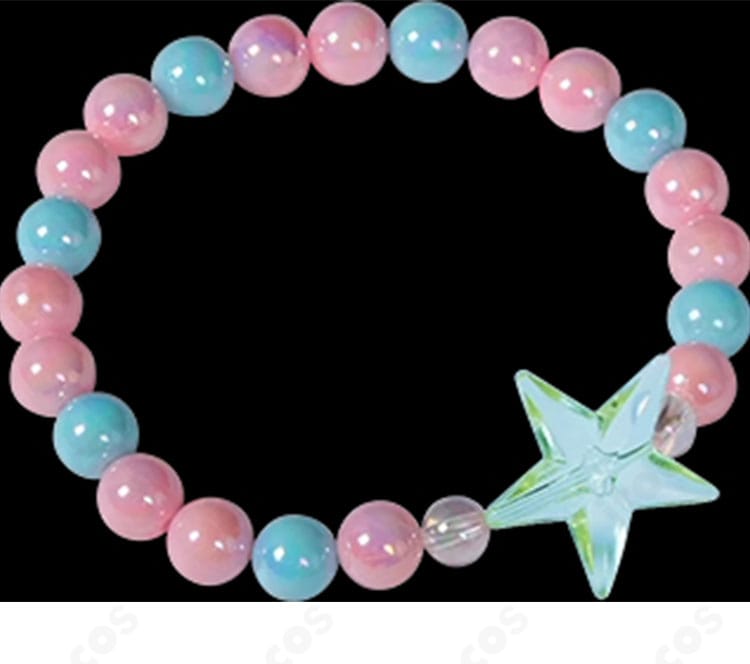 無期迷途 L.L. コスプレ衣装 腕飾りのクローズアップ。パーツ構成と固定方法の見やすい画像。