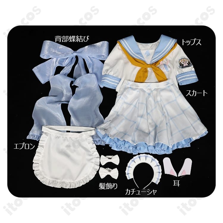 ブルーアーカイブ 霞沢ミユ セーラー服衣装｜高再現で清楚可愛い。イベントから撮影まで使えるフルセット - 4枚目の画像