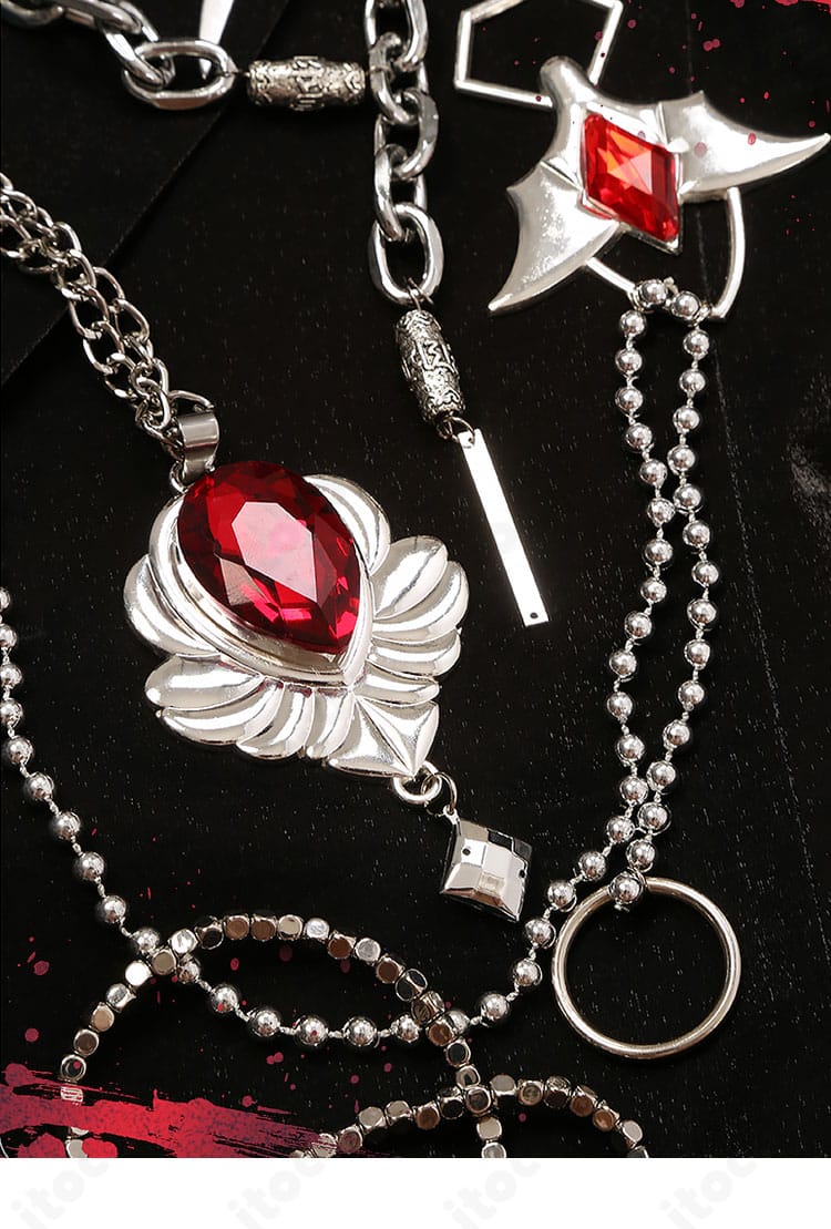 コスプレ用ネックレスとジュエリー小物のセット詳細