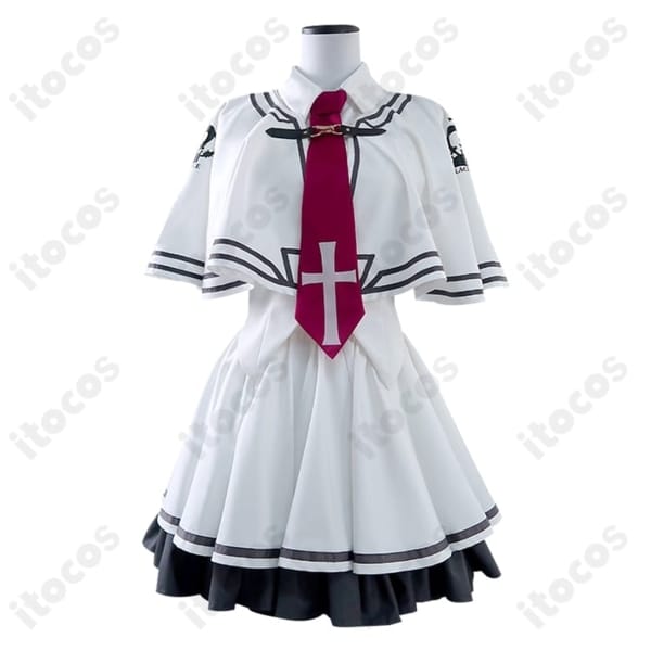 素晴らしき日々 水上由岐 学園制服コスプレ—マント付で端正に再現、撮影・イベントに最適