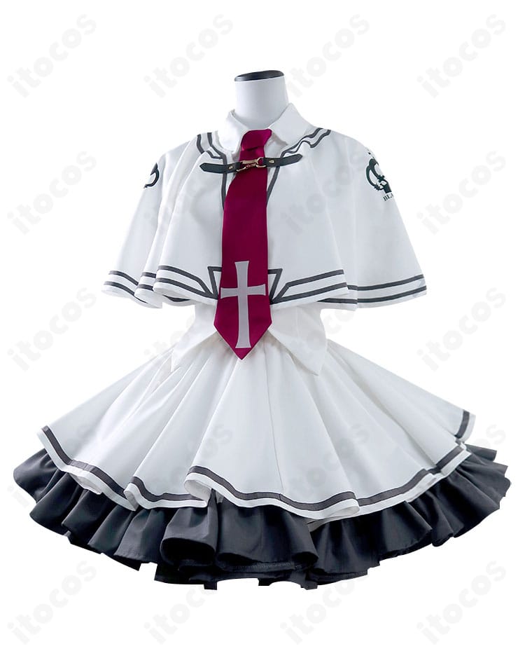 素晴らしき日々 水上由岐コスプレ衣装・側面。マントの落ち感とベストのラインがわかるディテール