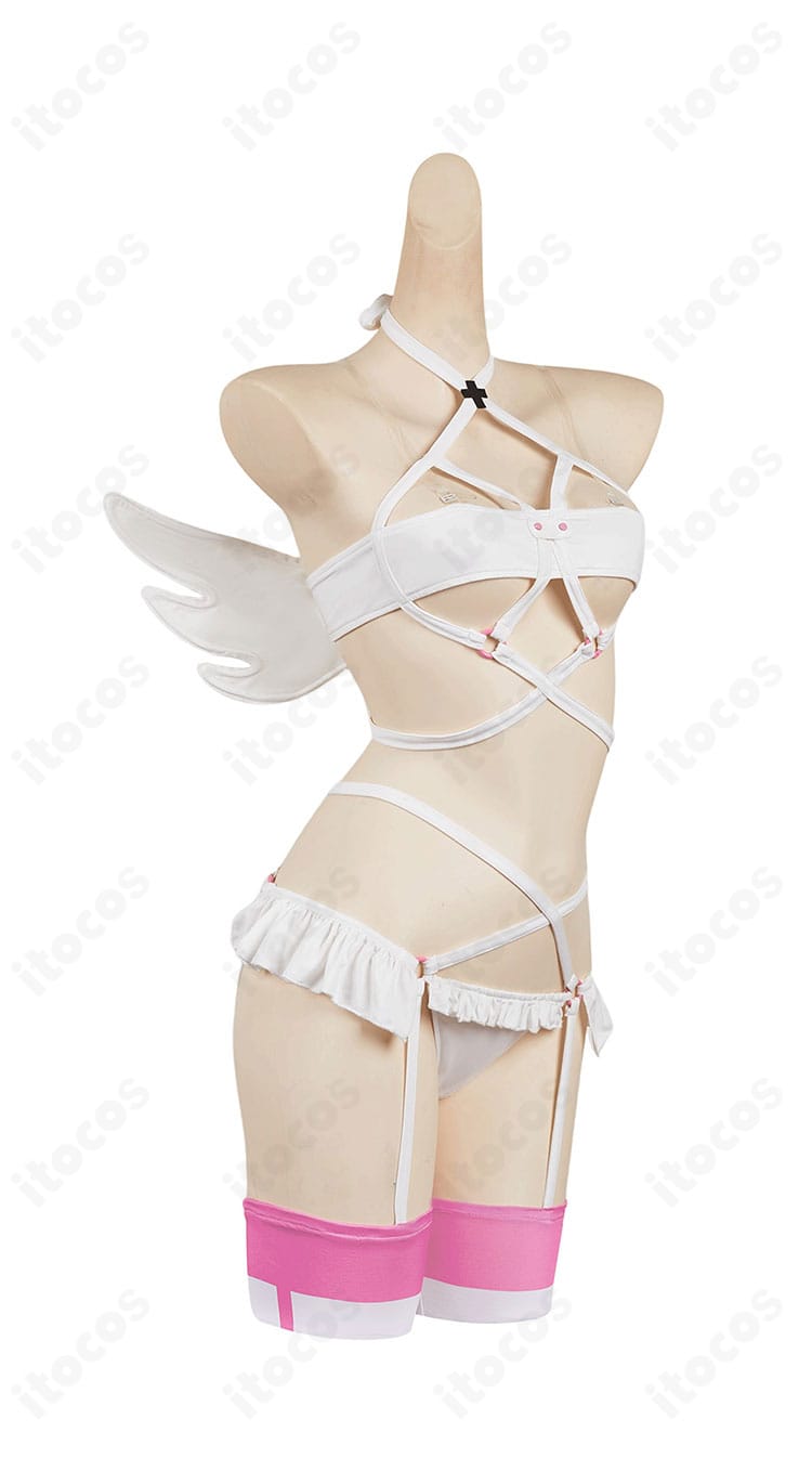 2.5次元の誘惑 リリエル衛生小隊コスプレ 右側面。袖口・腰回りの意匠やシルエットを確認可能。