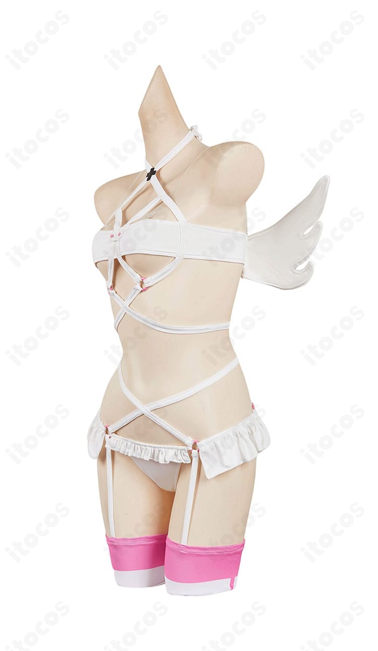 2.5次元の誘惑 リリエル衛生小隊コスプレ 左側面。サイドラインと装飾のバランスが分かる写真。