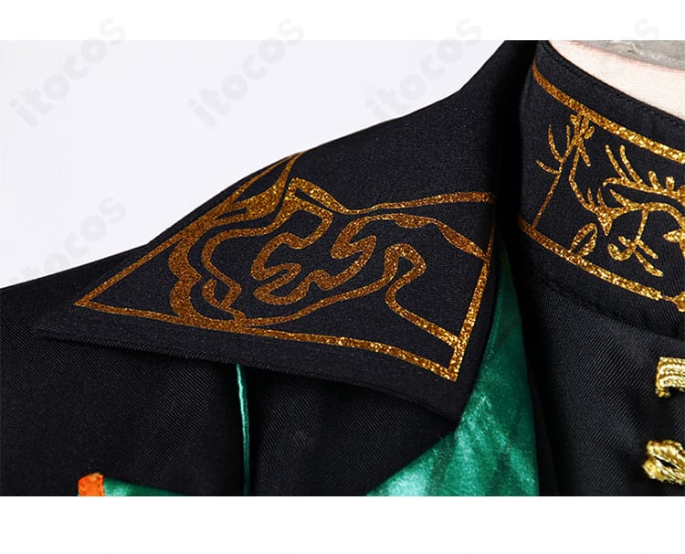 アークナイツ リー コスプレ衣装 襟元装飾のディテールアップ