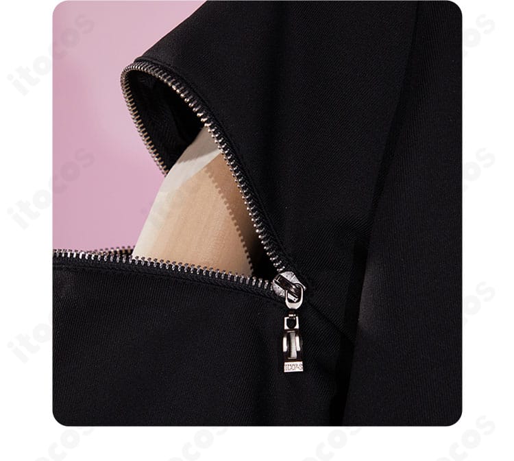 鏡音リン コラボ衣装の袖飾りディテール｜袖口デザインの近接画像