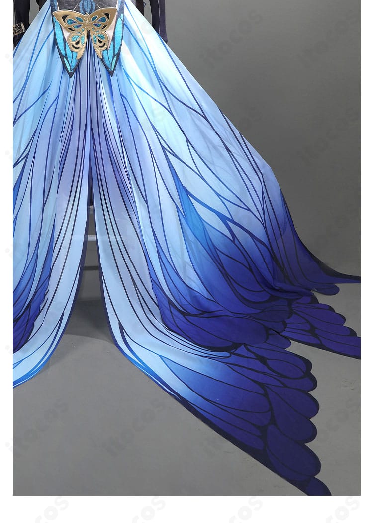 スカート背面の蝶形オーナメント。立体的な装飾がポイントであることが分かる画像。