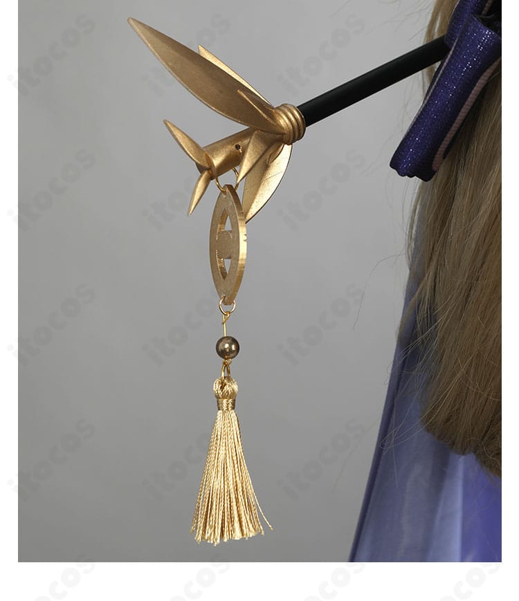 簪（かんざし）髪飾りのクローズアップ。繊細な造形と光沢を捉えた写真。