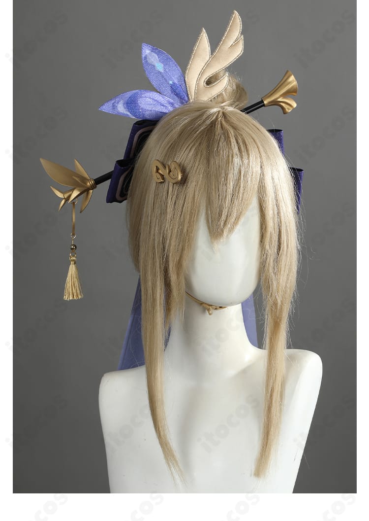 アポニアの髪飾り・ヘッドドレスの精密ディテール。頭部アクセの形状と質感を強調。