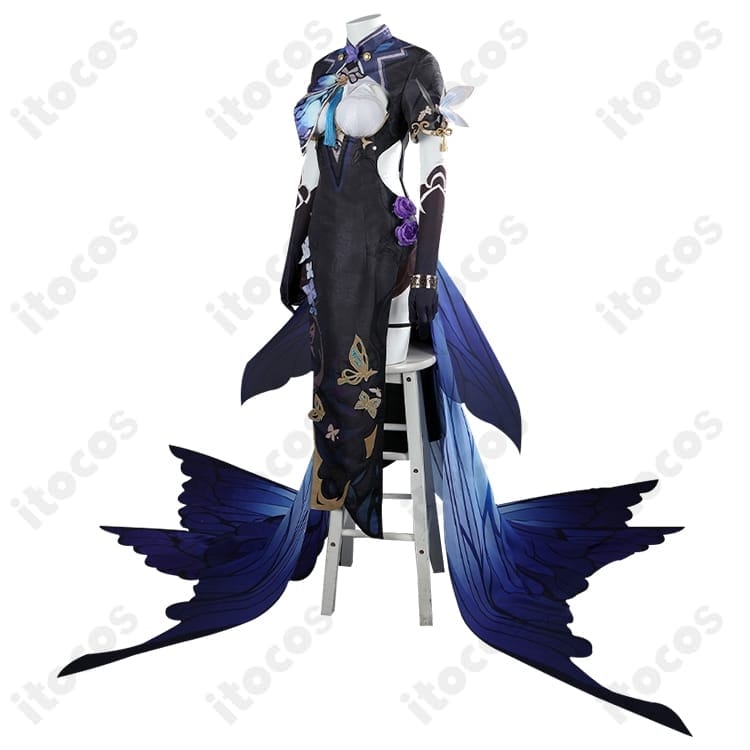 崩壊3rd アポニア 胡蝶の夢造り コスプレ衣装 高再現でエレガント、イベント・撮影に最適 - 2枚目の画像