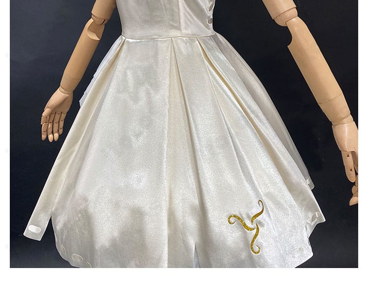 Identity V 第五人格 少女 記憶パンドラ コスプレ衣装 スカート装飾のアップ。裾のデザインと模様配置が映えるディテール
