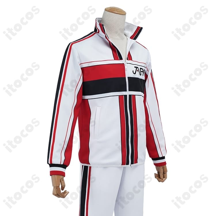 新テニスの王子様 越前/不二 U-17セミファイナル再現ジャージ 上下セットで撮影・イベントに最適 - 3枚目の画像