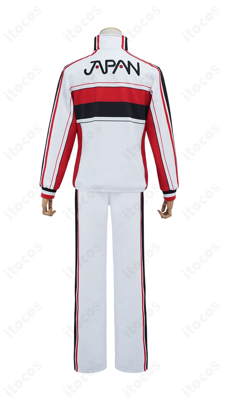 新テニスの王子様 越前リョーマ・不二周助 コスプレ用ジャージ 上下セット 背面シルエット