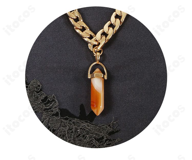 SWING NIGHT衣装に付属するネックレスとチョーカーのクローズアップ。質感と留め具の詳細