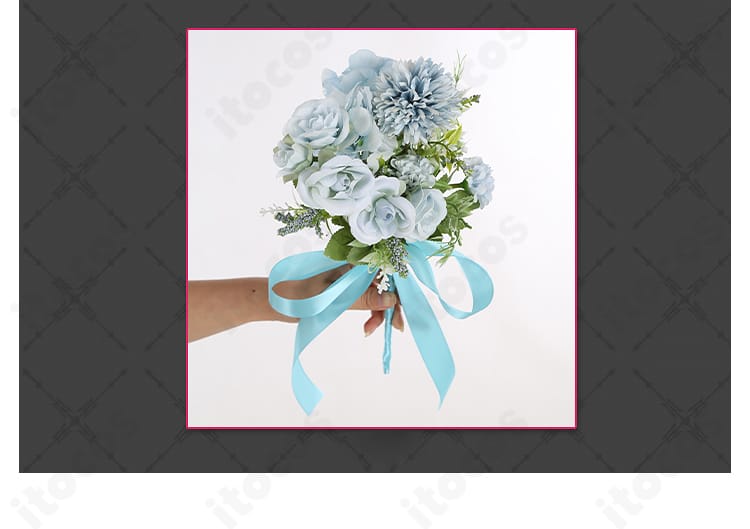 エペル・フェルミエ花婿コスプレ付属の花束アクセサリー。リアル質感でブライダル感を演出