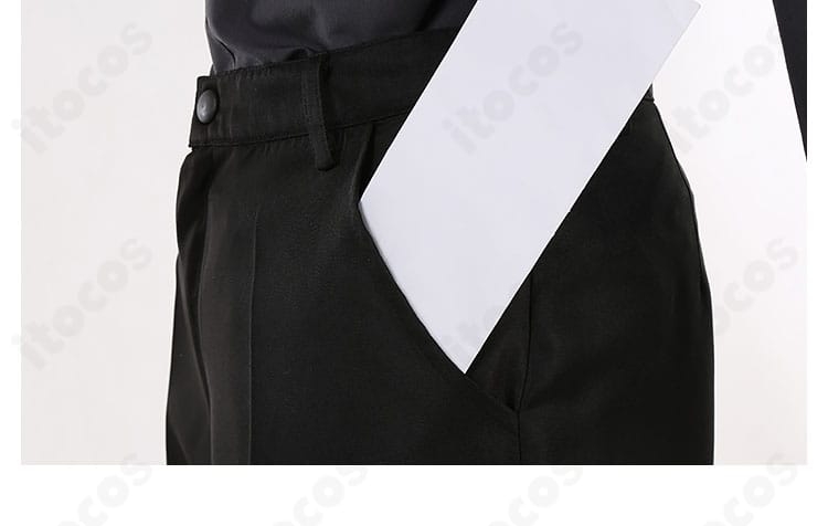 エペル・フェルミエ花婿コスプレのパンツポケット装飾。実用性と装飾性を両立