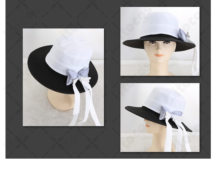 スケアリー・モンスターズ！衣装の帽子装飾と形状保持の芯地感が分かるアップ