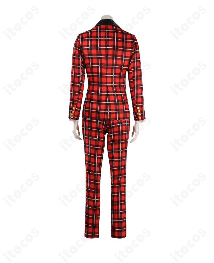 ディズニー ツイステッドワンダーランド エース・トラッポラ コスプレ衣装 背面の全体像と裾ライン