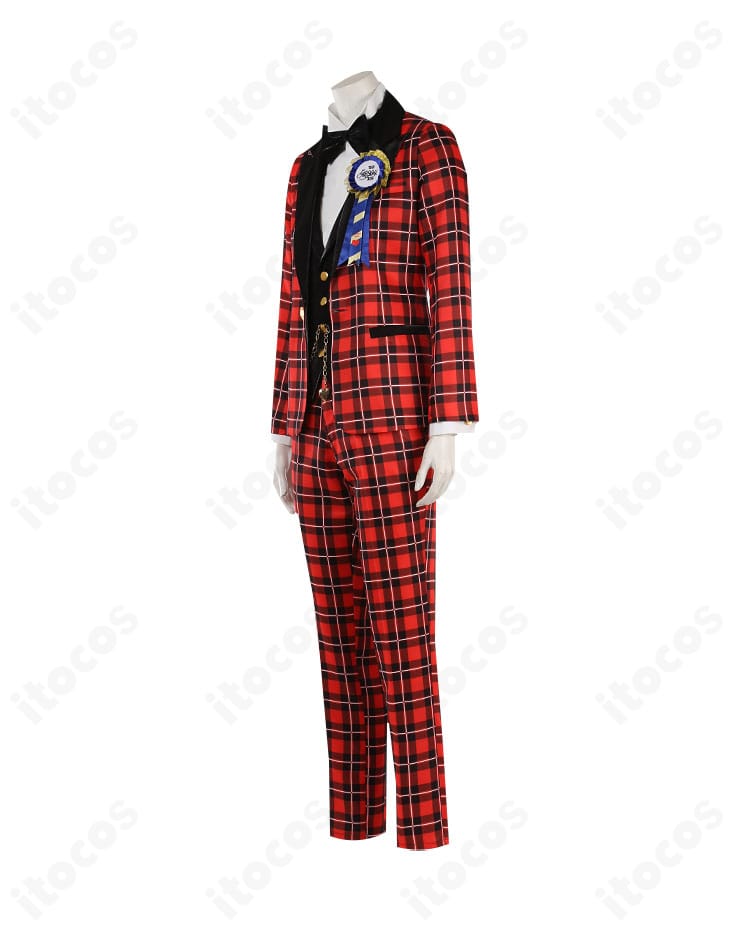 エース・トラッポラ コスプレ衣装 左側面のラインと袖口ディテール