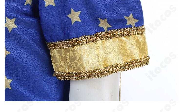 ツイステ デュース・スペード 星送りの衣の袖口装飾。刺繍とパイピングが際立つ仕上がりを確認できる。