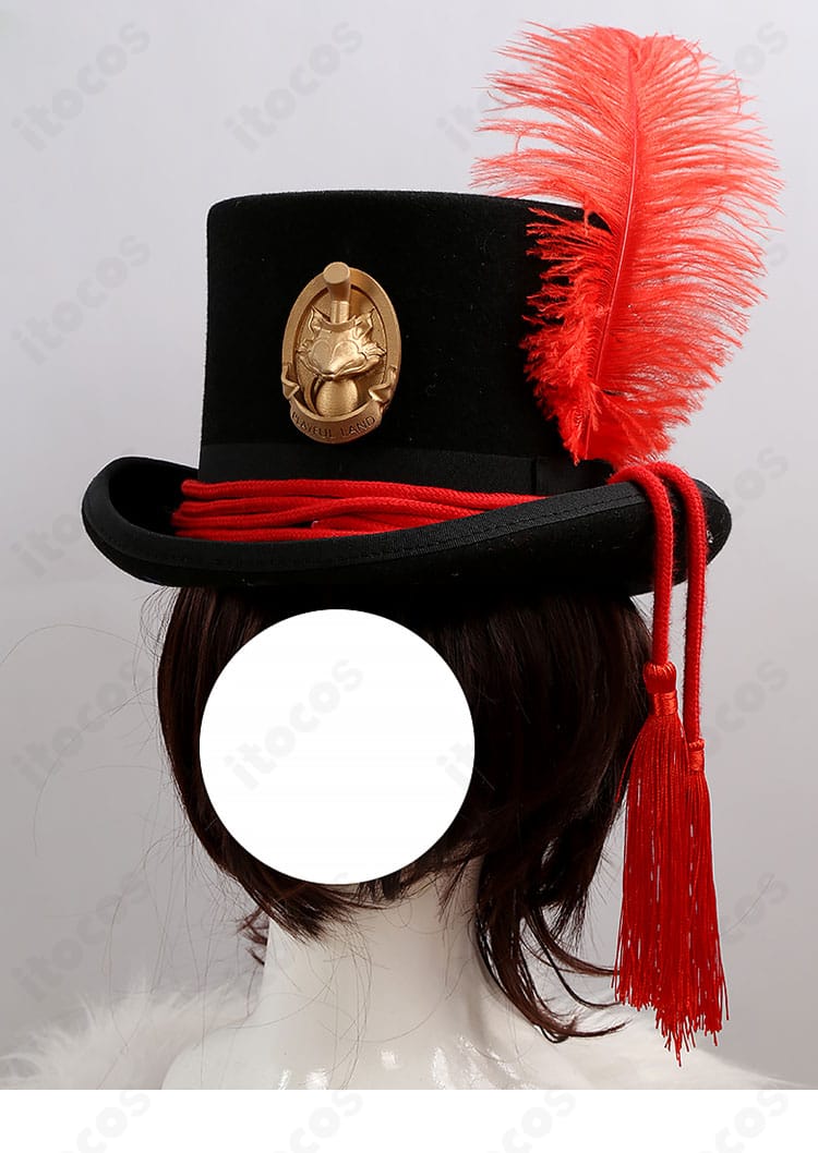 帽子の装飾ディテール。バンド部分の意匠とフォルムを鮮明に示した画像。