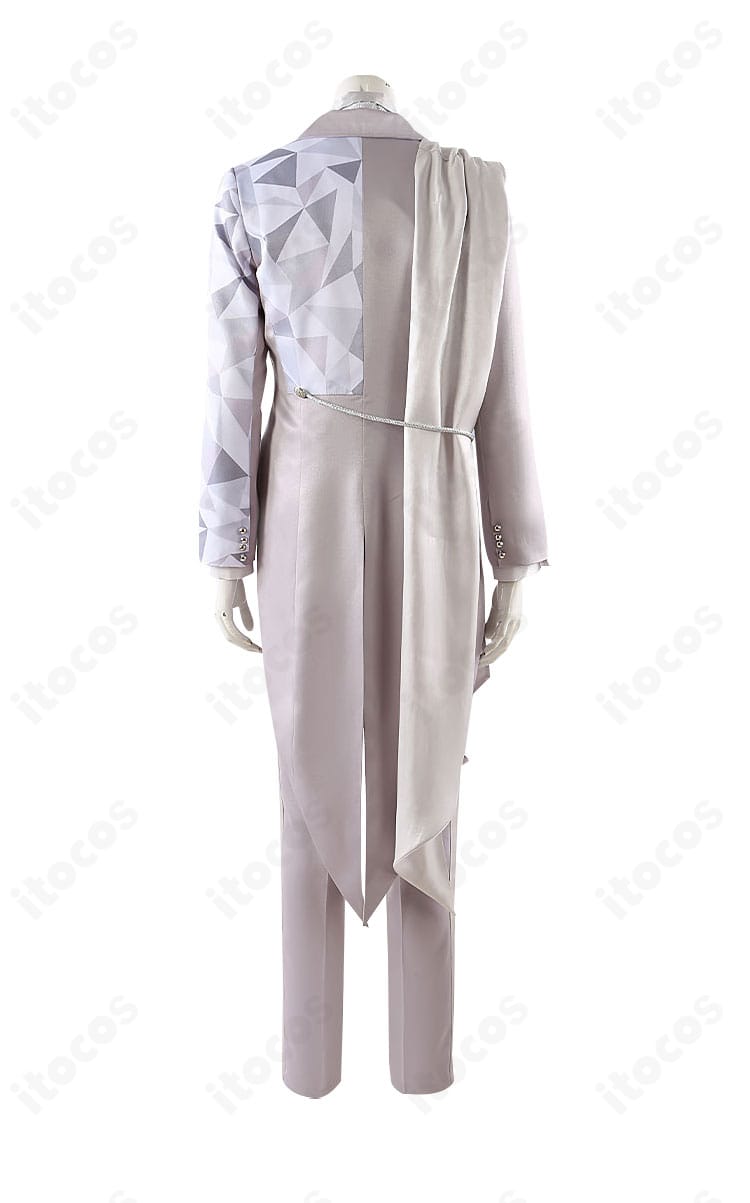 ツイステ 記念衣装コスプレ 背面デザイン｜コートの後ろ姿と切り替えラインの再現