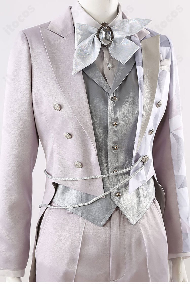 ツイステ 記念衣装 細部装飾のクローズアップ｜襟元・縁取り・意匠の仕上がり