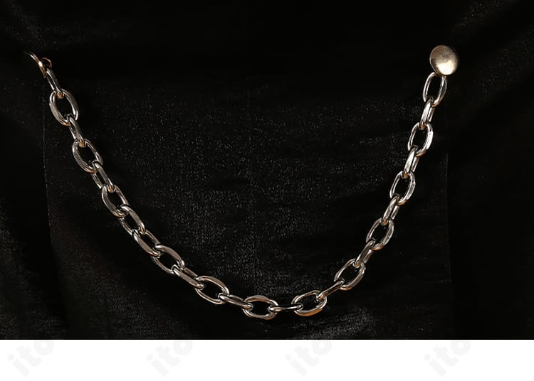 衣装チェーンの接続部ディテール・取り付けの様子