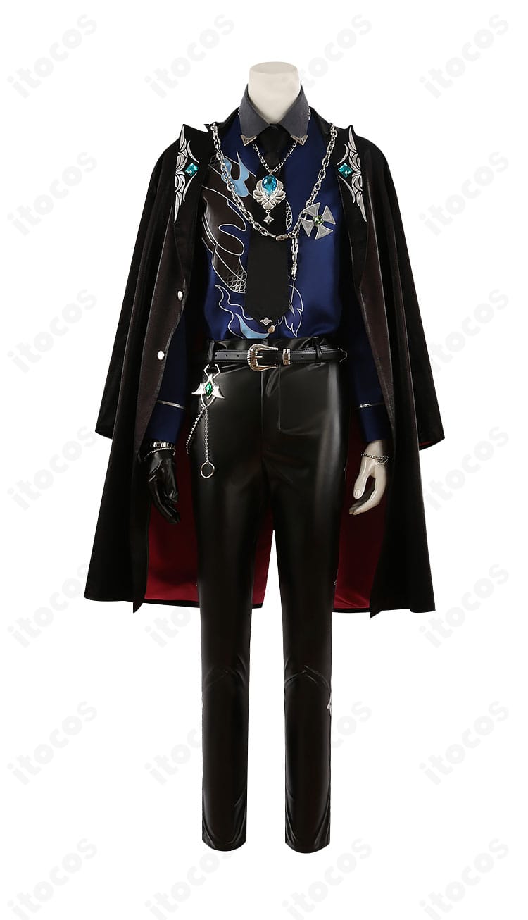 正面全体画像・蓮巳敬人 ドミナント衣装コートとシャツのシルエット