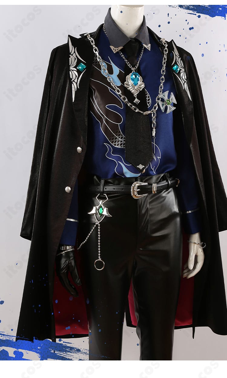 シャツ襟の装飾アップ・蓮巳敬人 ドミナント衣装の襟飾り