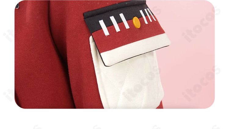 袖口装飾のディテール。刺繍と縫製の仕上がり、カフ周りの造形を捉えた画像