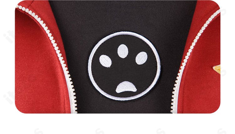 インナー柄のディテール。ゲームデザインに基づく模様と配色の再現性を示す近接画像