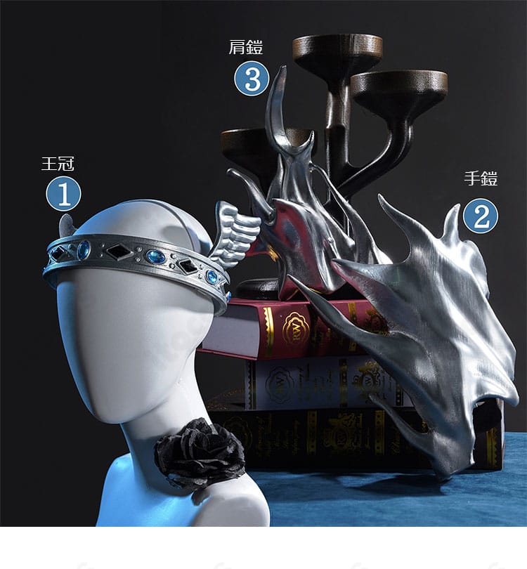 指輪のクローズアップ。金属調の質感が高級感を与えます。