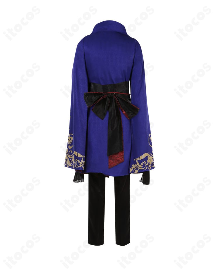 背面全体。背中の縦ラインと装飾配置を忠実再現し、動きに映えるシルエットを確認できる。