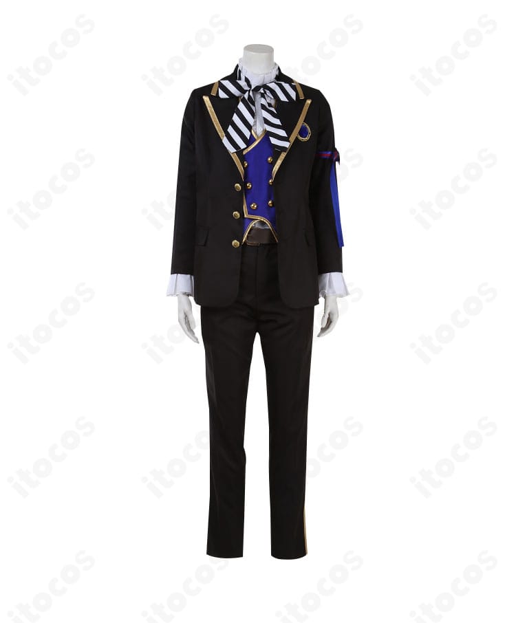 高再現仕様のヴィル・シェーンハイト 寮制服コスプレ正面カット（配色とシルエット）