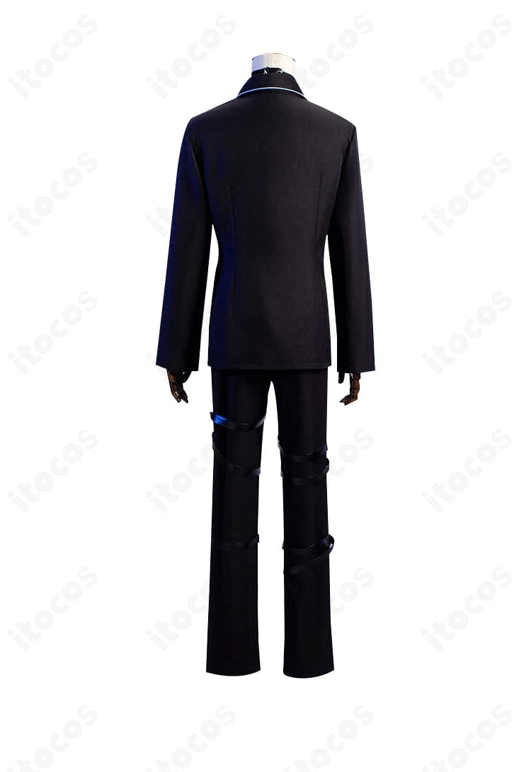 月詠イクト衣装 インナー背面ディテール。背中の切り替えとラインを強調した近接写真。