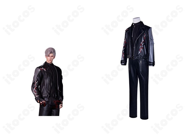 恋と深空 シン 異界の来客 コスプレ衣装の正面全体。キャラクタービジュアルの雰囲気を再現した一枚