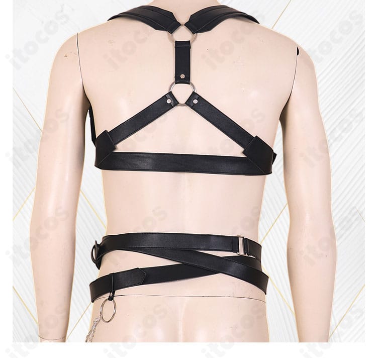 恋と深空 コスプレ衣装 背面の腰ベルトと紐ディテール。背中側の装飾配置とバランスを紹介