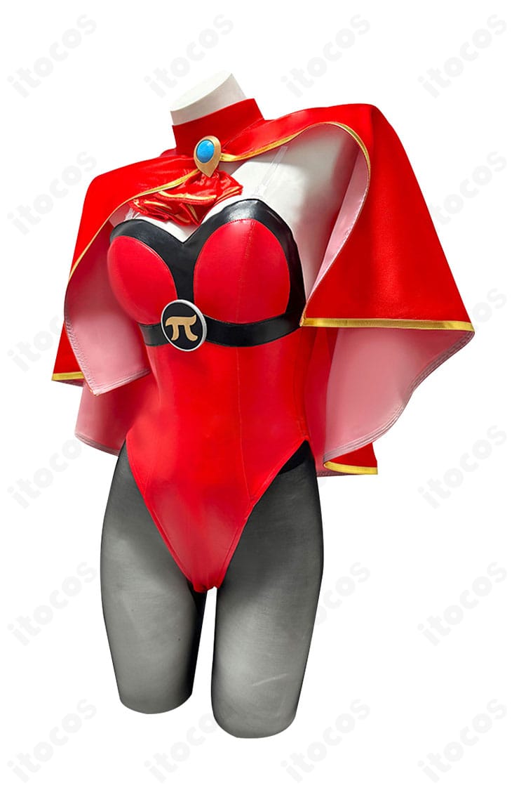 左側面の全身シルエット画像。マントのドレープとレッグラインのバランスが分かる参考ショット。