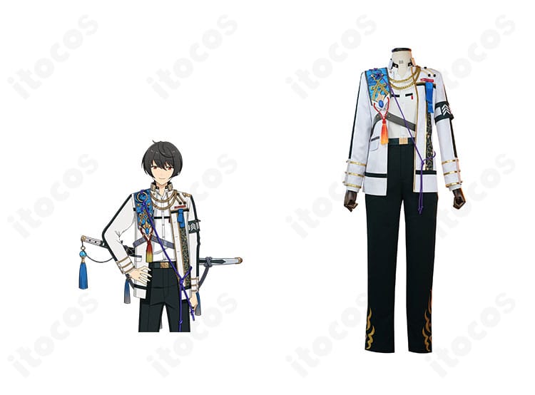 朔間凛月 チャンバラナイト衣装の正面フルコーデ。高再現ディテールでキャラクターの魅力を表現。