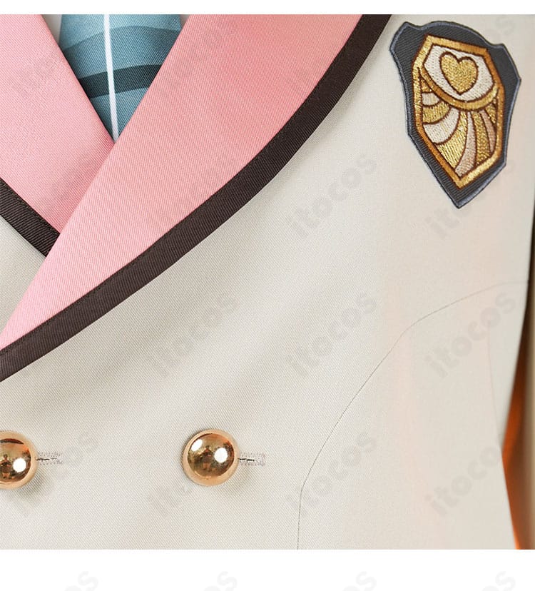 『あんさんぶるスターズ！！』私立すくらんぶる学園 制服の襟元装飾とエンブレム風意匠の拡大