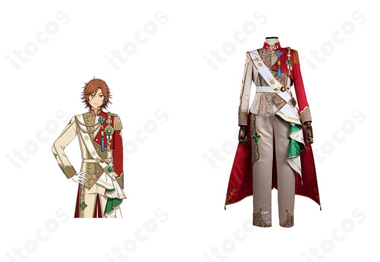 商品正面と三毛縞斑の公式ビジュアルを並置した全体画像。コートと装飾一式の再現度が分かる構成。