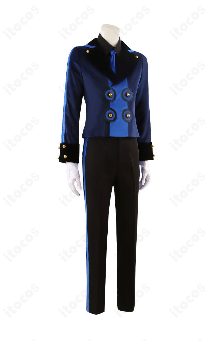 結城理ベルベットルーム衣装の右側面シルエットとコートライン