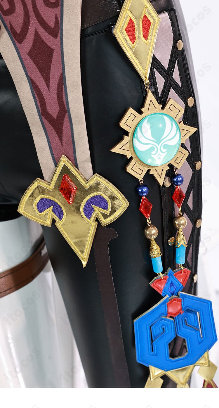 原神 チャスカ コスプレ衣装の商品バナー画像。透け感素材とセット内容を訴求