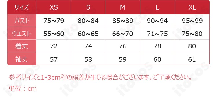 クーリア・ノノア コスプレ衣装セット内容一覧。コート、トップス、ビスチェ、スカート、アームカバー、靴下、耳飾り、髪飾り、透明ストラップ